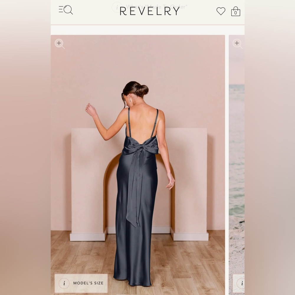 Revelry Steph Satin Dress